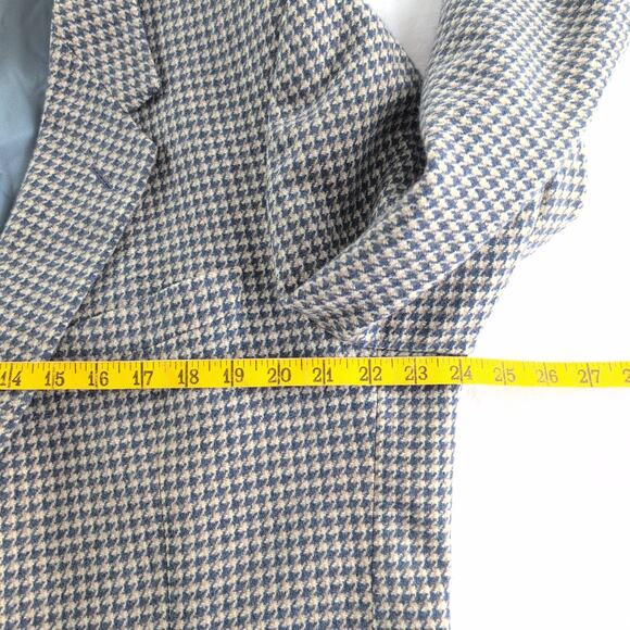Vintage Hammonton Park 100% Virgin Wool Houndstooth Sport Coat Men's Size 48/2XL - Picture 8 of 11